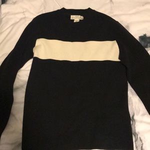 Black and white sweater